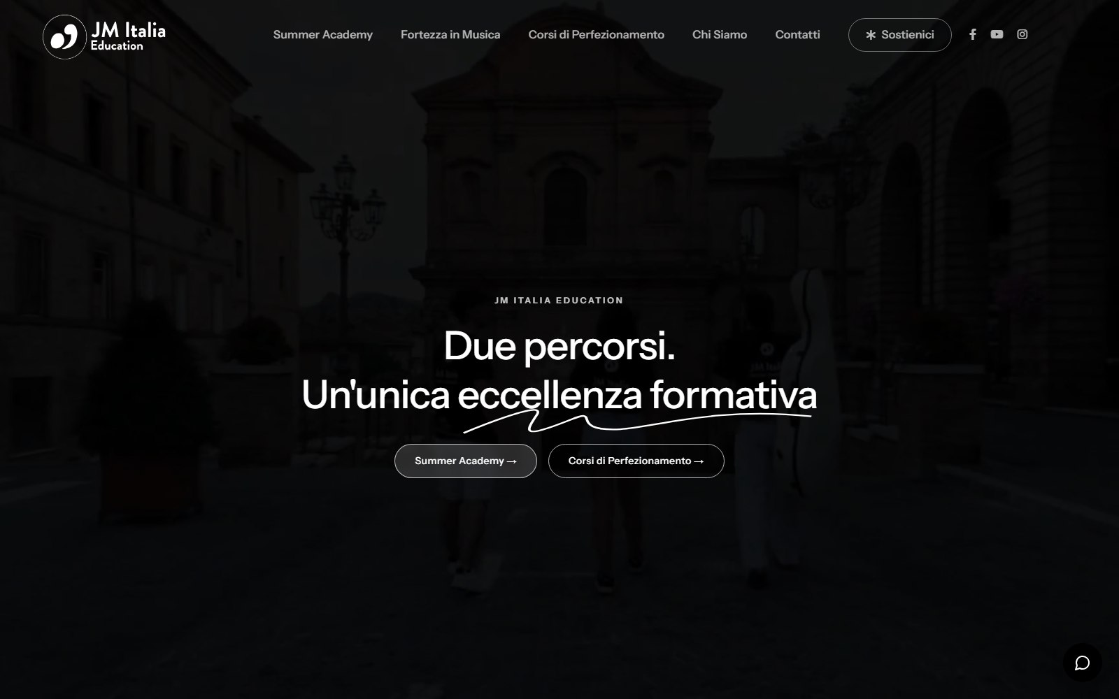 jmieducation.it homepage — JM Italia Education, the platform of Fondazione Gioventù Musicale d'Italia